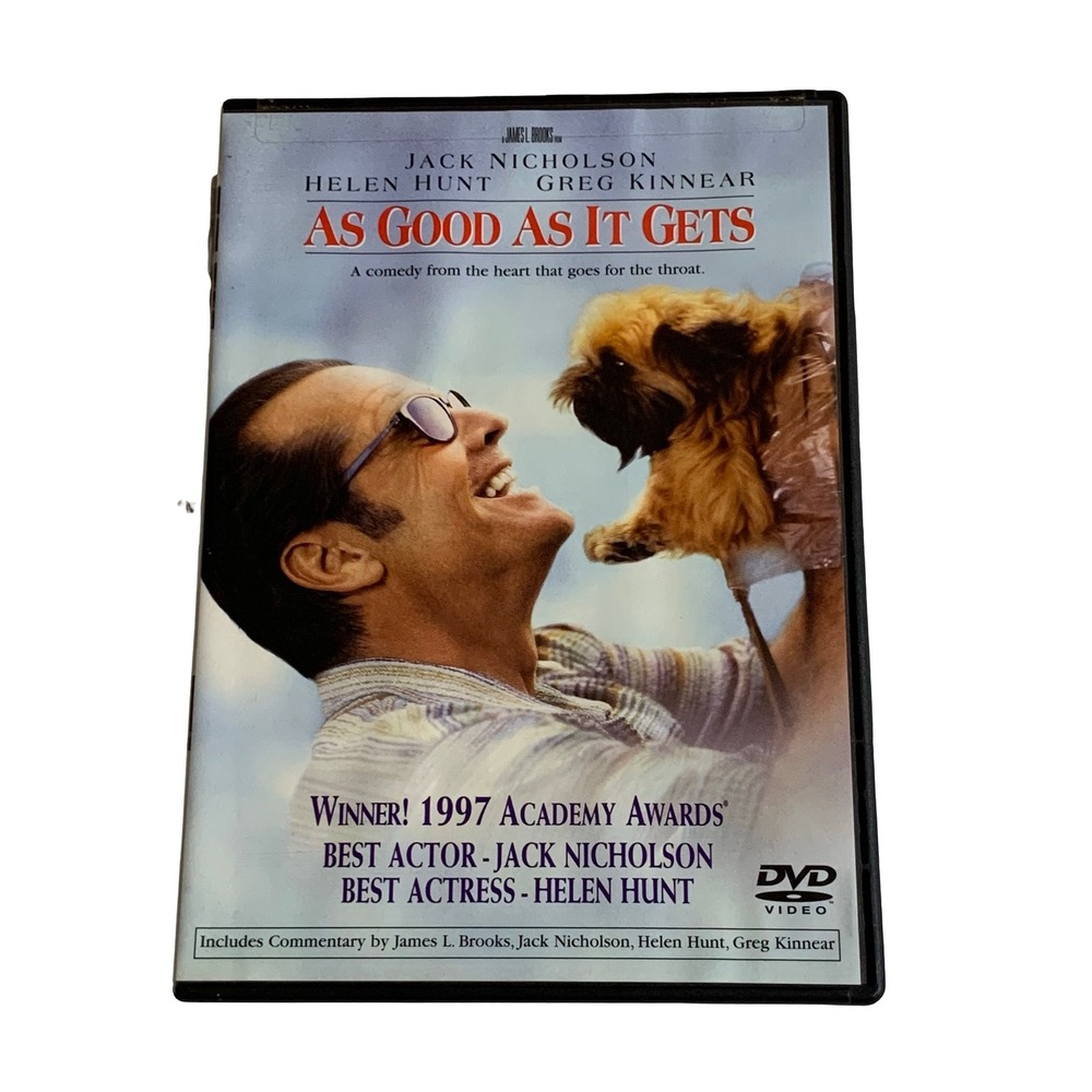 As Good As It Gets DVD Jack Nicholson Helen Hunt 1997 Widescreen Comedy Drama